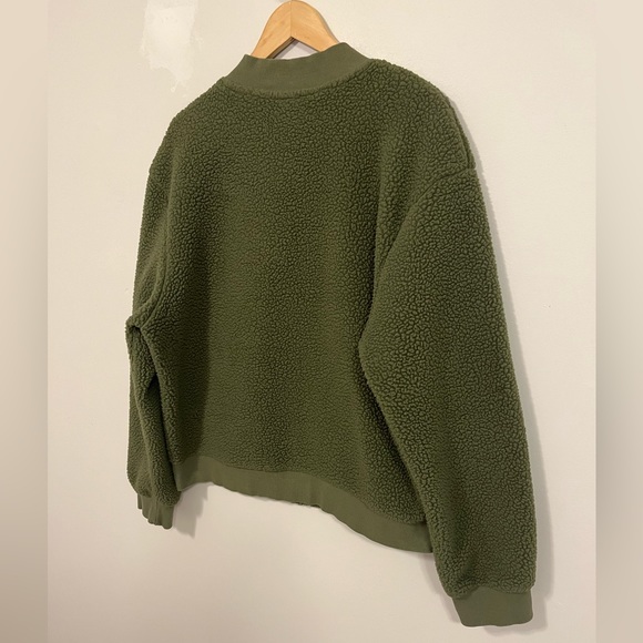 Zyia Active Flying V High Pile Fleece Bomber Jacket XL - Picture 13 of 15